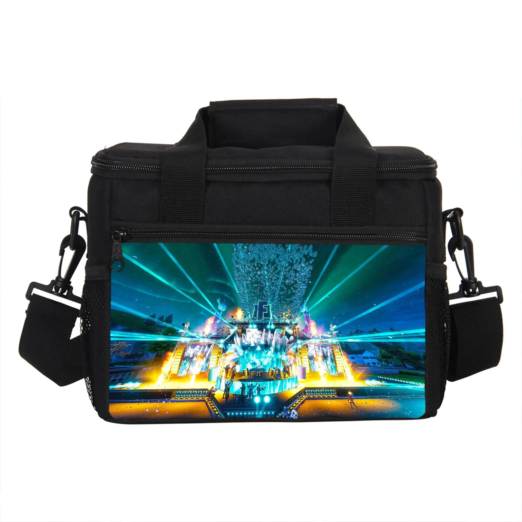 

Marshmellows DJ Portable Lunch Bag Kids School Lunch Tote Early Dinner Box for Students Office Workers