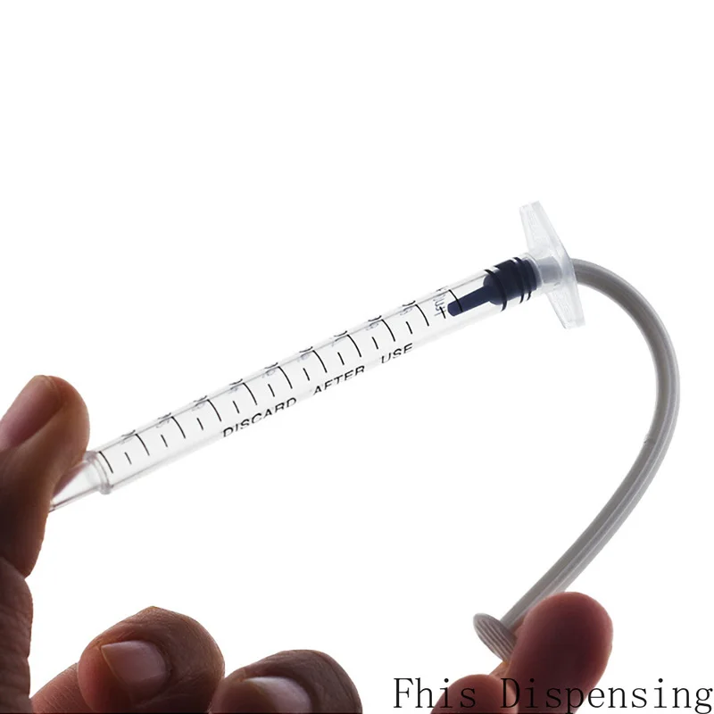 New Dispensing Syringes 1cc 1ml Plastic with Tip Sky Blue Cap Pack of 10 | Обустройство дома