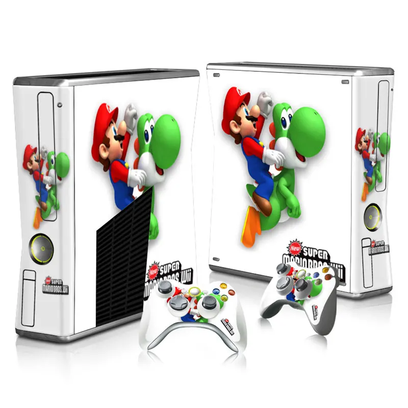 С рисунком героев из мультфильма для xbox 360 slim стикер XBOX Виниловая наклейка Xbox360