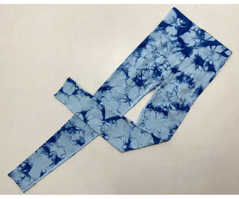 

New Popular Women Leggings Carry Buttock Fitness Gym Seamless High Waist Leggings Running Yoga Pant Tie-dye Stretch Tight Pants