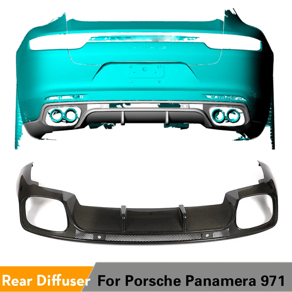 

Carbon Fiber Car Rear Bumper Diffuser Lip Spoiler for Porsche Panamera 2017 - 2019 Rear Bumper Diffuser Lip Spoiler