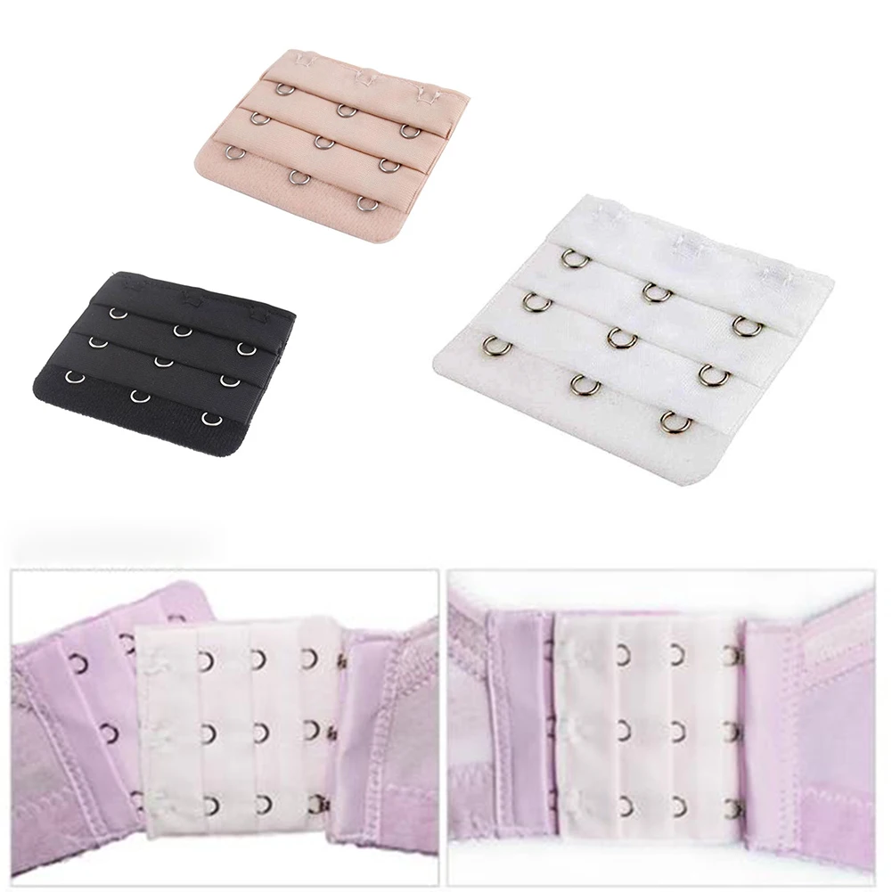 3 шт./лот РЕГУЛИРУЕМЫЙ УДЛИНИТЕЛЬ для бюстгальтера разных цветов с застежкой