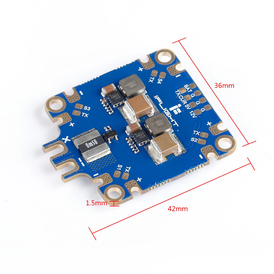 

iFlight 36x36mm SucceX PDB 2-8S 330A 5-36V ESC Power Distribution Board with Dual BEC for RC FPV Racing Drone DIY Spare Parts