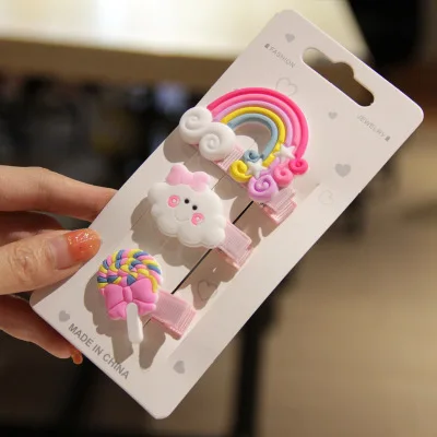 3 шт./комплект милая круглая заколка для волос с пентаграммой и звездой конфетных