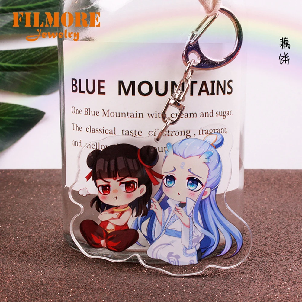 Брелок Ne Zha из китайского аниме новинка оригинальный акриловый персонаж