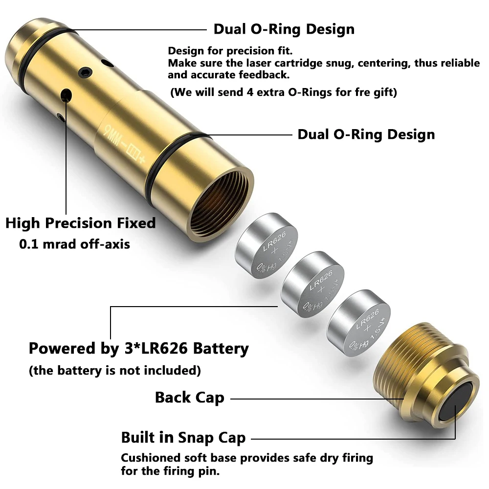 Лазерная Пуля для тактических тренировок 9 мм 380ACP 40S & W