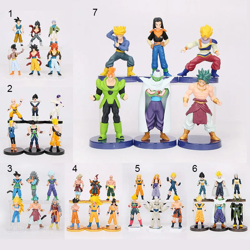 Dragon Ball Z на шарнирах Вегета сын пикколо Гохан Сон Гоку Мужские Шорты для купания gogeta PVC Фигурки игрушки