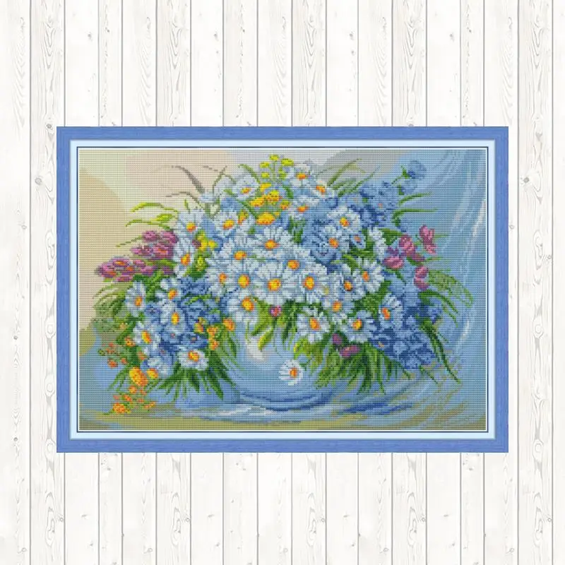 Набор для вышивки крестиком хлопок 14ct 11ct | Дом и сад