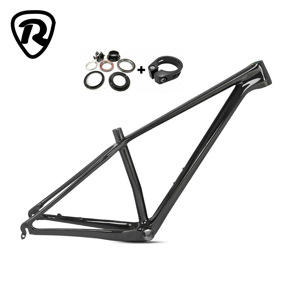 OEM матовая черная 27 5 29er mtb углеродная рама 135QR полностью Углеродные волокна горные