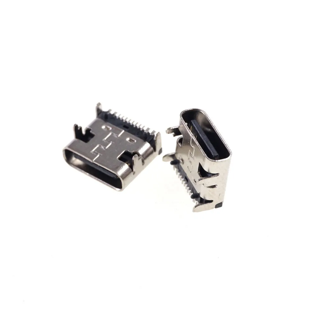 1000 шт. Лента &amp катушка USB 3 1 Тип C разъем 16 контактный розетка SMT горизонтальный