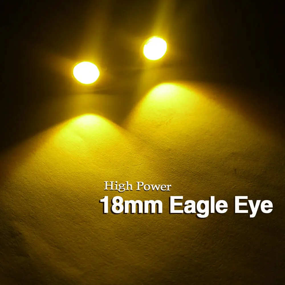 AOSHIKE новинка 2019 акция 1 шт. 12 В LED мини Eagle Eye для автомобиля противотуманная дневная