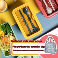 portable food container divider meal office worker can microwave oven heated lunch box large capacity childrens lunch box