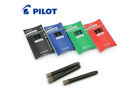 

Pilot BXC V5/V7 Hi-Tecpoint Refill Ink Cartridge Replacements - Black/Red/Blue/Green 6 Packs BXS-IC