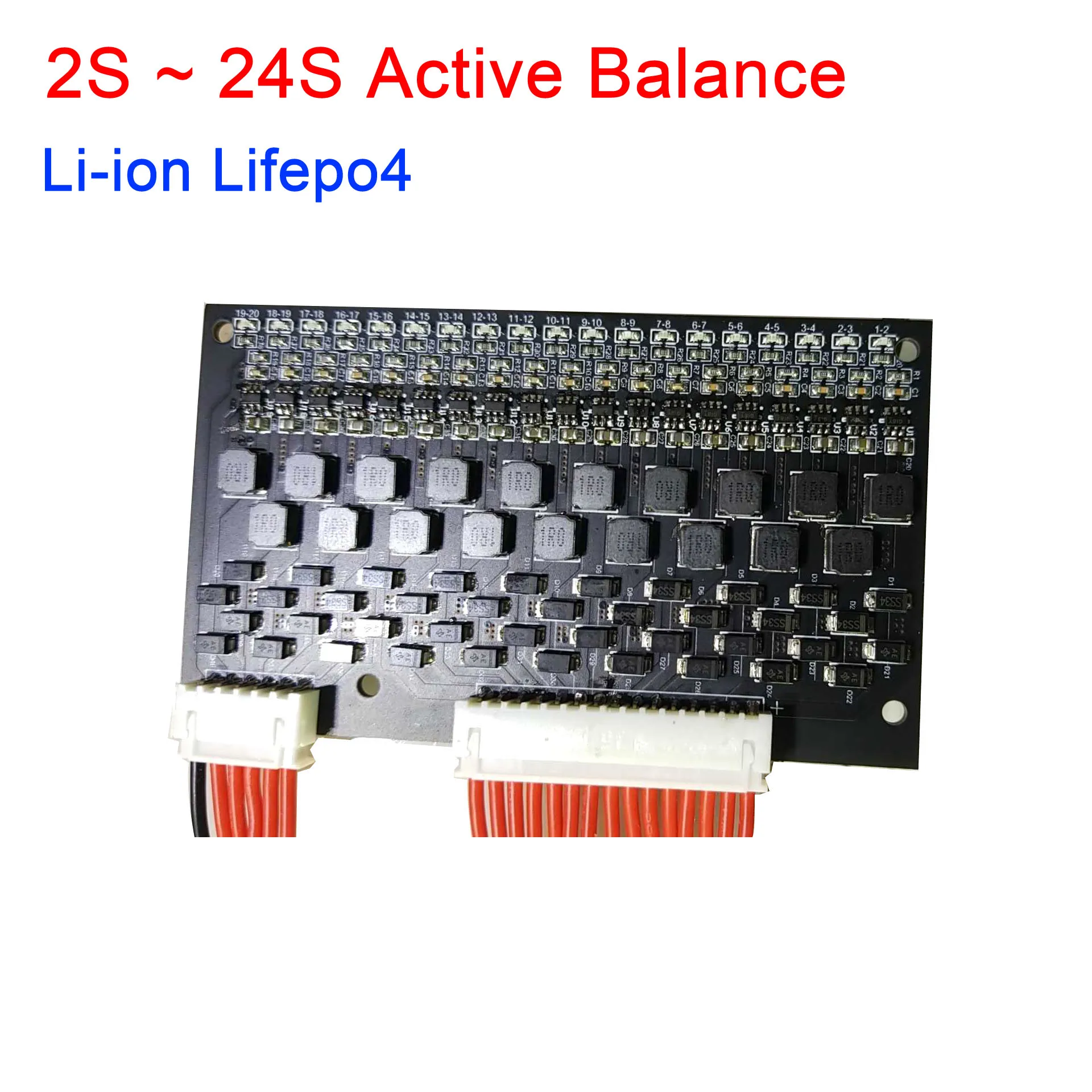 Active Balance board 2S ~ 24S 1.5A Li-ion Lipo Lifepo4 Lithium Battery Energy Transfer equalizer protection Board 4S 7S 14S 16S