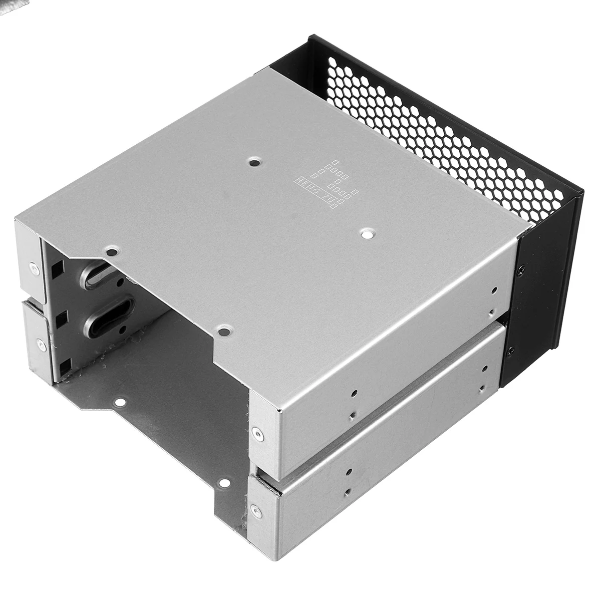 3 5 to 5 25 three disc hard disk cages 2 chassis drives in the chassis 3 5 inch hard disk drive box computer storage expansion free global shipping