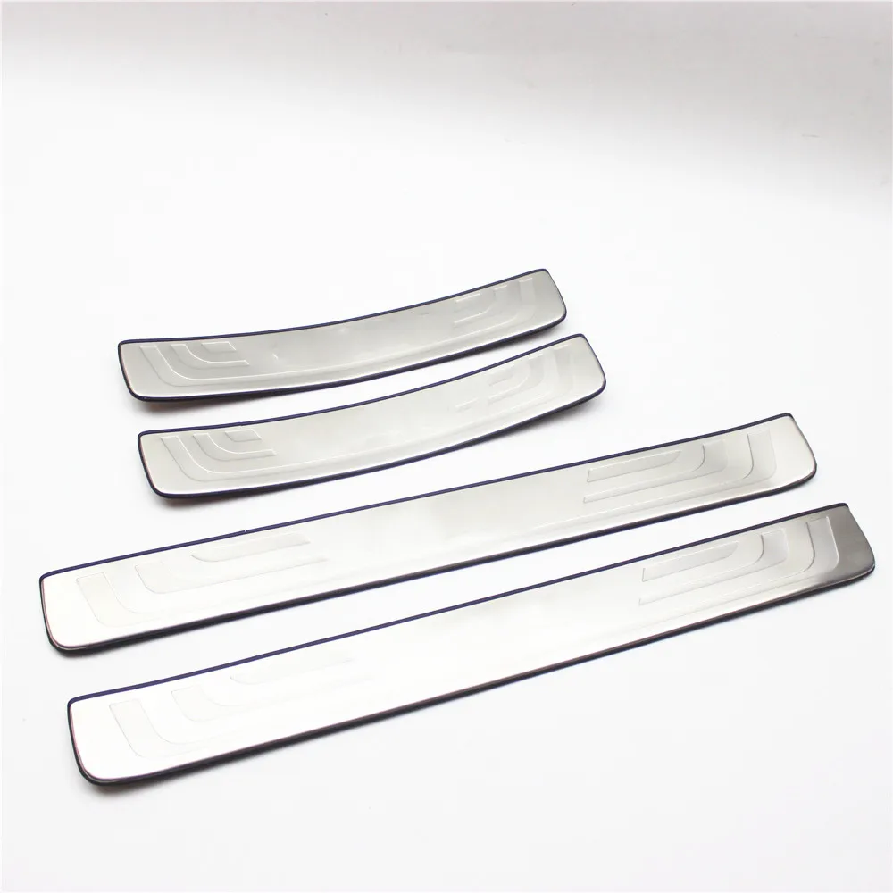 Нержавеющая сталь светодиодный порога Накладка гвардии пороги защитная