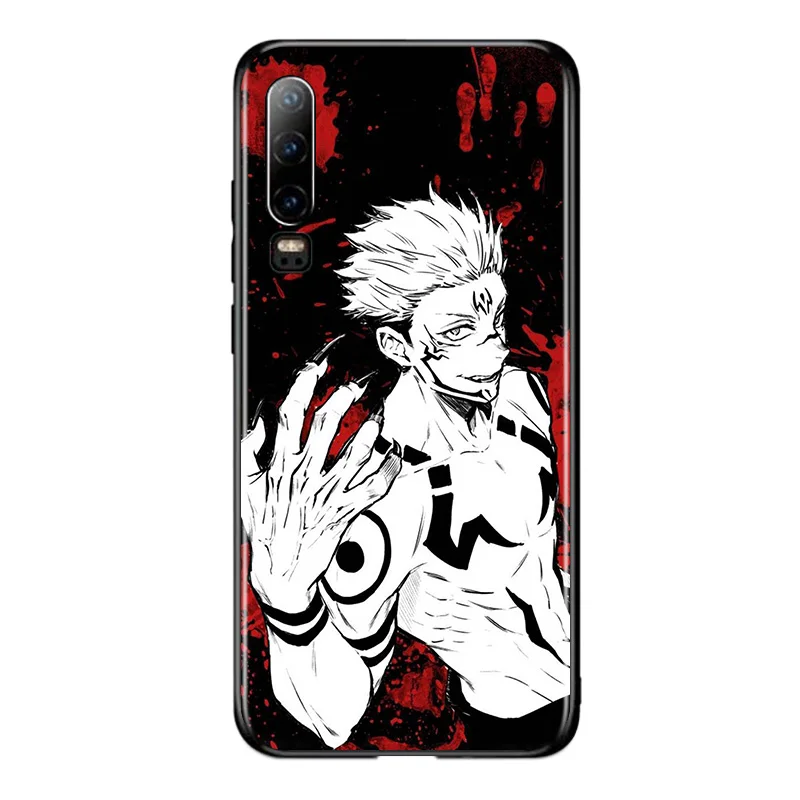 Hot Anime Jujutsu Kaisen For Huawei P40 P30 P20 P10 P9 P8 Lite E 5G 2017 2019 Pro Plus Black Phone Case