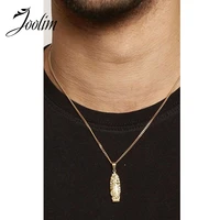 joolim jewelry wholesale gold finish cross of jesus necklace stainless steel necklace