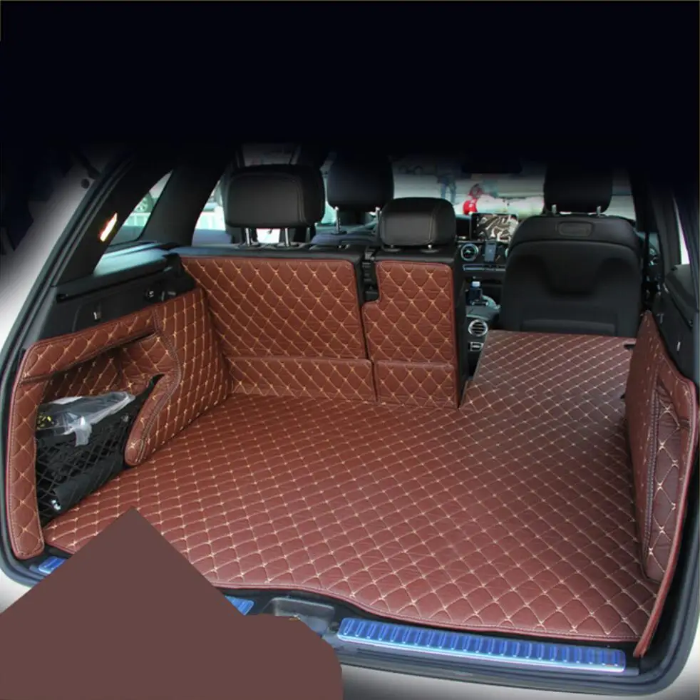 Волоконно-кожаный коврик для багажника автомобиля Mercedes-Benz glc300 glc200 glc250 glc260 2016 2015