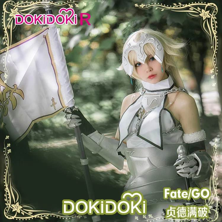 DokiDoki-R игра Fate/Grand Order Жанна д 'Арк костюм для косплея Fate cosplay Joan of Arc белый на