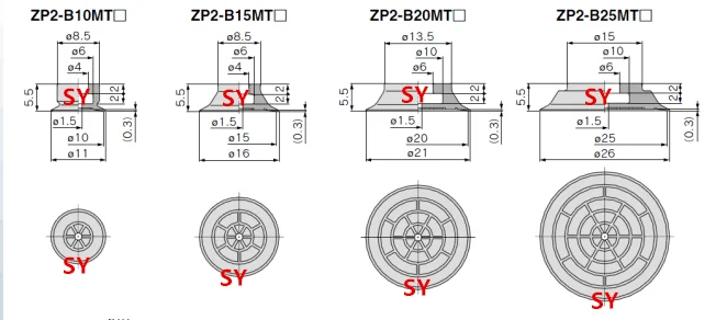 Вакуумная пневматическая присоска SMC ZP2 - B25MTS B25MTN | Обустройство дома
