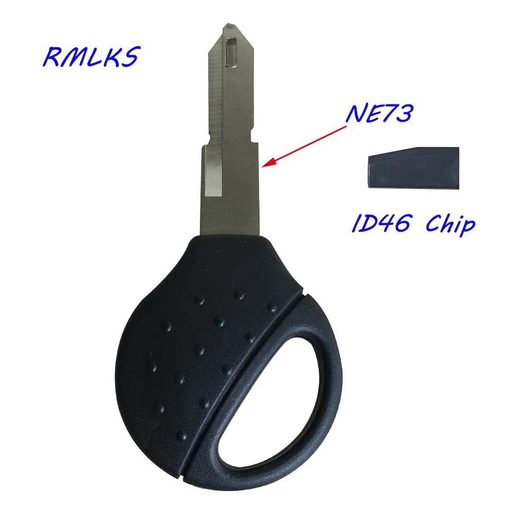 Запасной ключ транспондер Автомобильный ID46 чиповый для Peugeot 106 107 307 206 207 306 406 Citroen C2