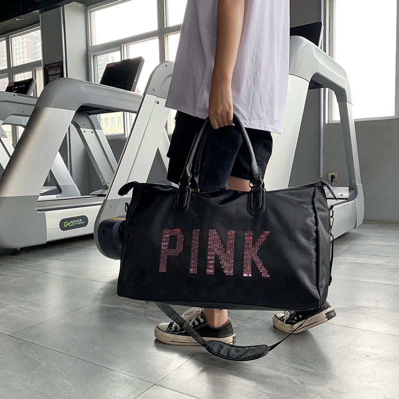 One-shoulder Gym Women's Bag Large-capacity Yoga Sports Handbag Waterproof Swimming Duffel Short-distance Travel Golf Carry Bags