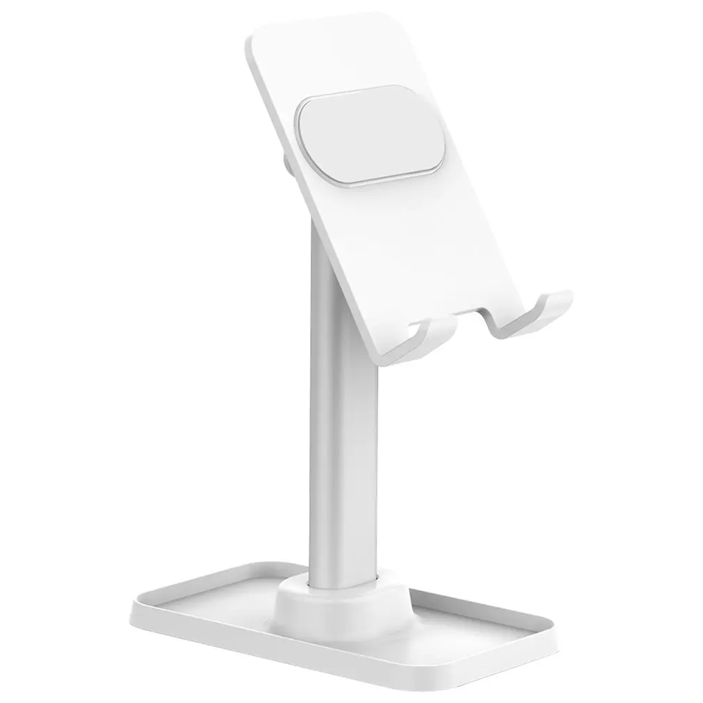 

Q1 Desktop Phone Holder Tablet Stand For IPad Phones Universal Bracket Metal Telescopic Adjustable Height Angle Live Support