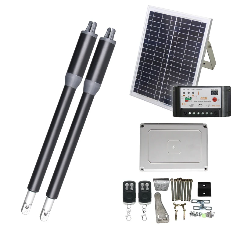 Автоматический привод для открывания распашных ворот на солнечной энергии 200 кг