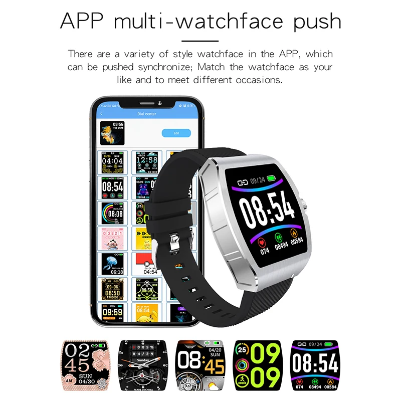

Morefit C1 Smartwatch Men Body Temprature Measure Business Smart Watches Blood Pressure Monitor Fitness Sport Tracker Waterproof