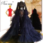 2020, элегантные торжественные платья Среднего Востока с иллюзией, женское турецкое платье для выпускного вечера, платья знаменитостей с блестками