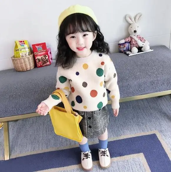 

2021Cartoon Autumn Baby Girls Tops Kids Sweater Children New Year Clothing Baby Girls Cotton Outwear Baby Girls Costumes SD11