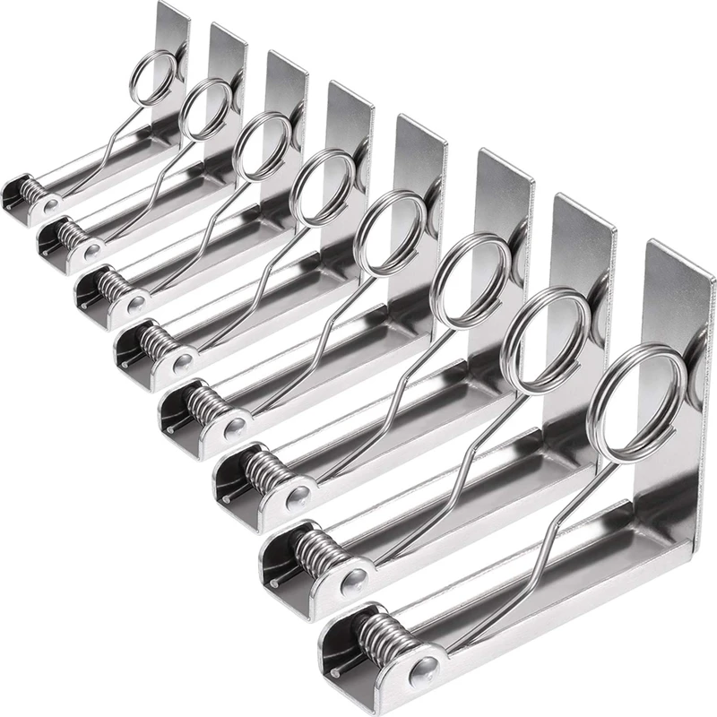 

Promotion! Tablecloth Clips 8 Packs Picnic Table Clips Flexible Stainless Steel Table Cloth Cover Clamps Tablecloth Holders for