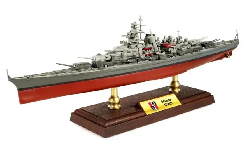 Литая модель корабля Tirpitz времен Второй мировой войны 1/700 года | Игрушки и хобби