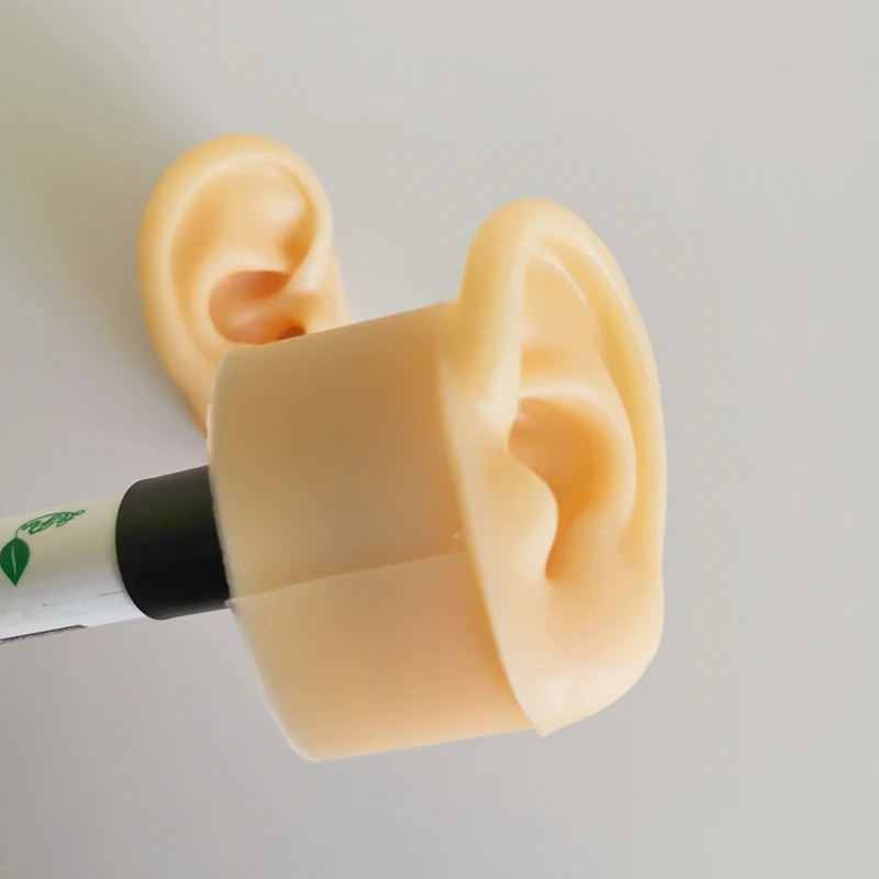 Силиконовая модель уха ASMR 2 шт. реквизит для видео в помощь спящем режиме мягкая