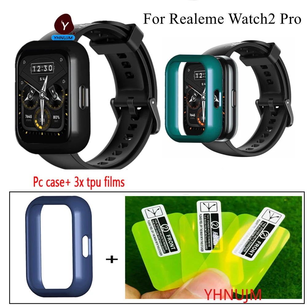 

Чехол из поликарбоната для Realme Watch 2 Pro, защитный чехол, жесткий пластиковый корпус, ультратонкая рамка для Realme Watch2 Pro, чехол-бампер для телефо...