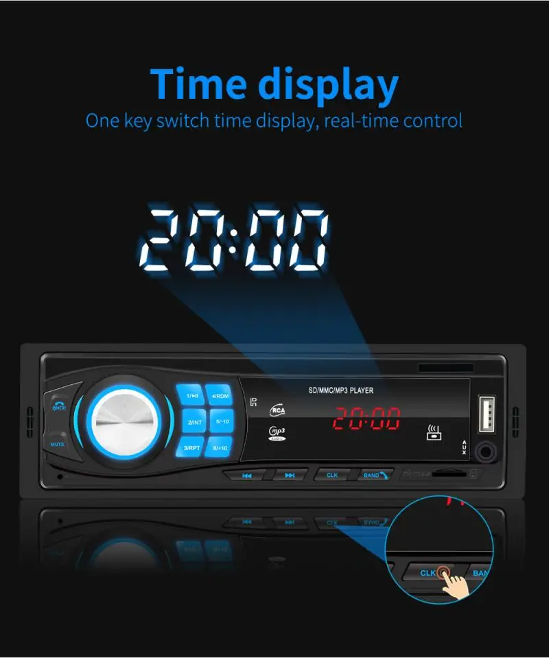 SWM 8013 одиночный 1 din автомобильный стерео MP3 плеер головное устройство Bluetooth USB2.0 AUX
