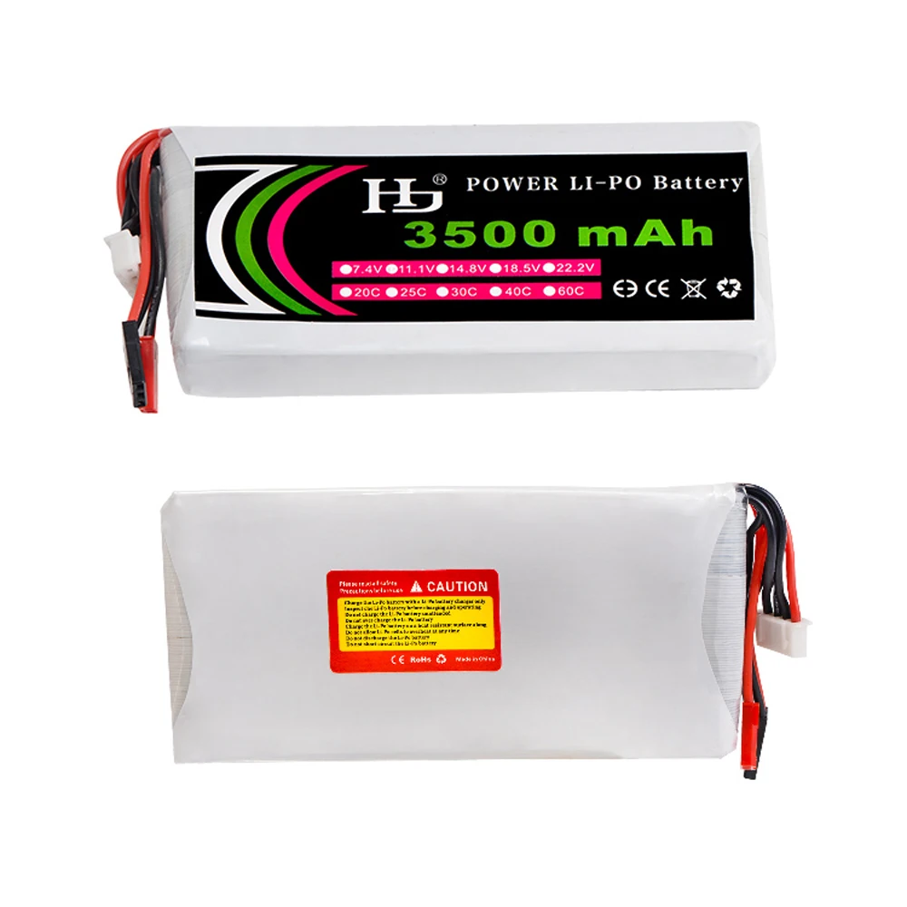 HJ Мощность 3S 11 1 V 3500 мА/ч 8C Lipo Батарея передатчика радиоуправляемой модели JST Fullteba
