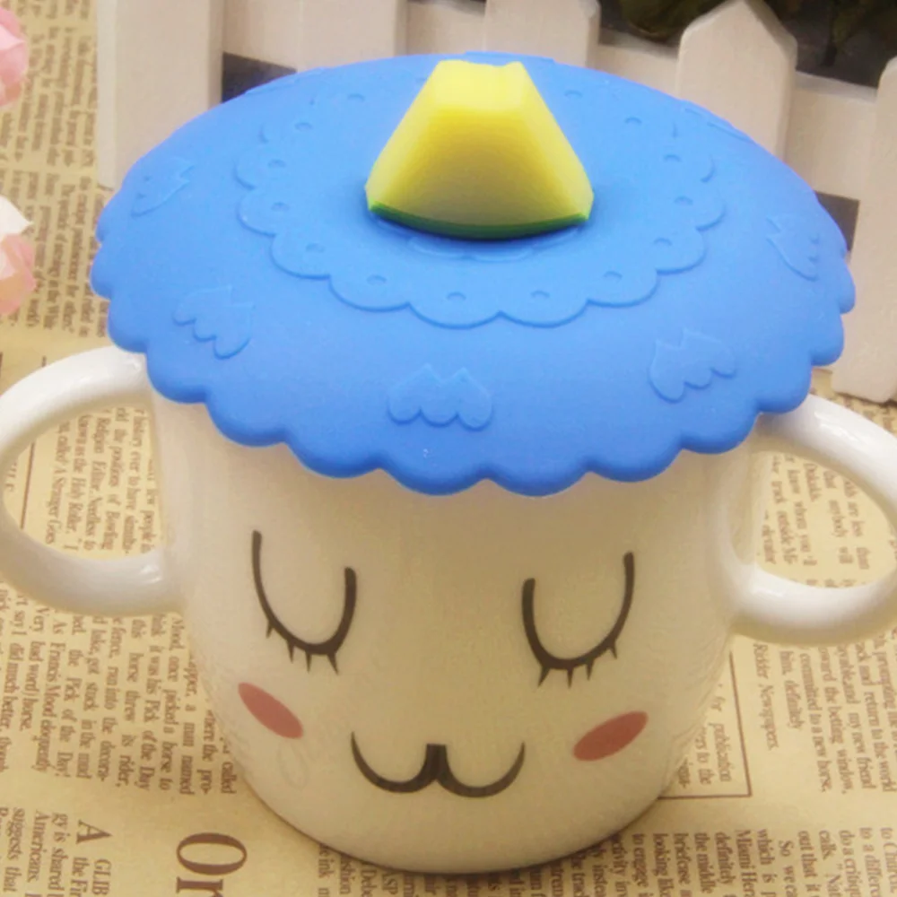 

4 Pcs Silicone Cup Lids Creative Fruit Shaped Mug Covers Anti-dust Reusable Drink Covers Soup Cup Lids (Watermelon Strawberry Le