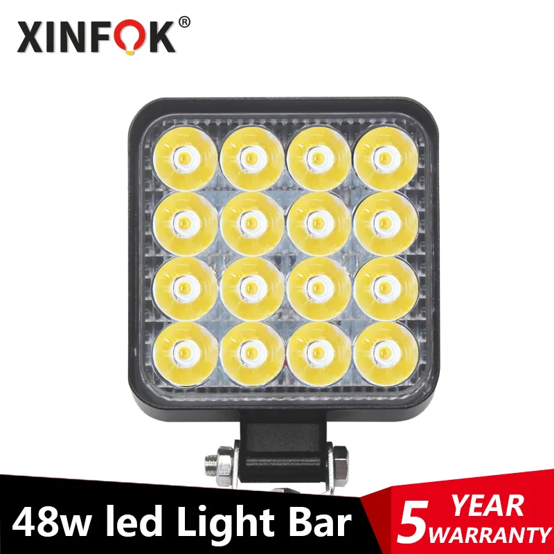 Светодиодная противотуманная фара водонепроницаемая 12-24 В 6000 К 48 Вт | Автомобили