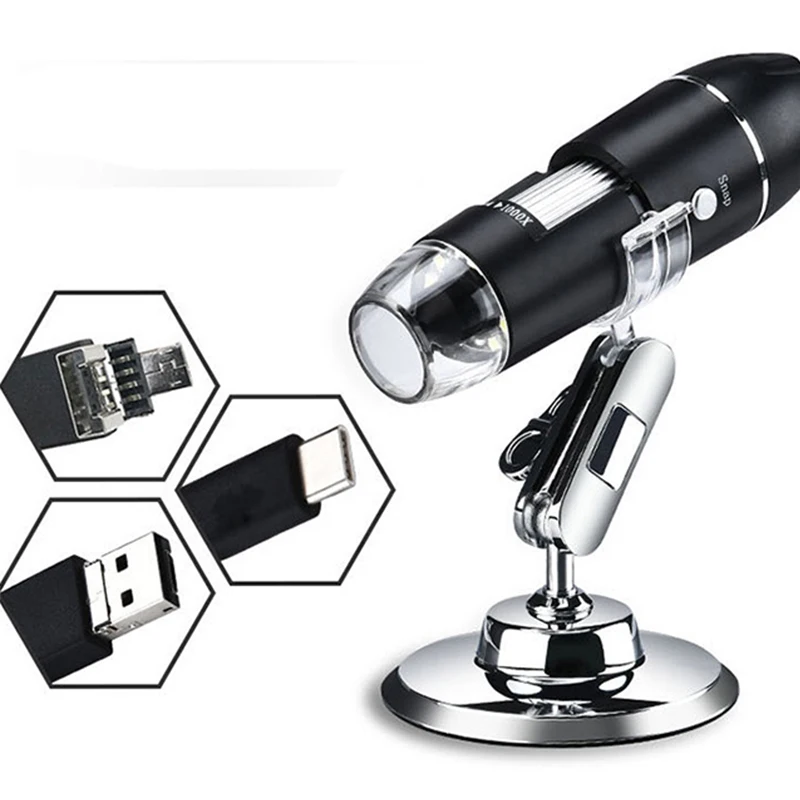 1000x / 1600x светодиодный USB цифровой микроскоп Эндоскоп камера микроскопия для