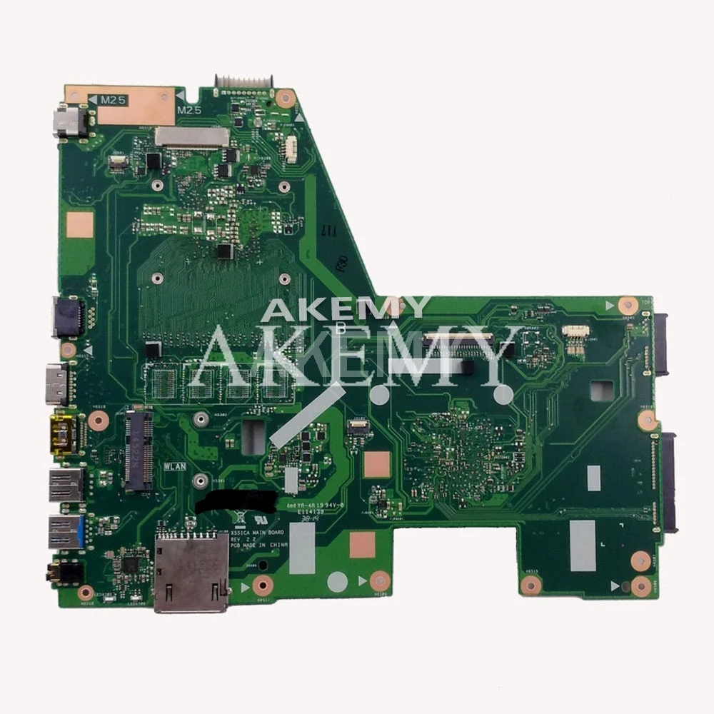 Akemy Для ASUS X551CA X551C F551C i7 6500u материнской платы ноутбука i3 3217U 4GB RAM 100% испытанное