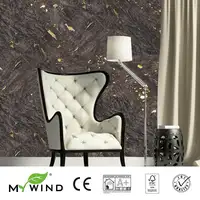 MYWIND Brown With Gold Luxury wallpaper wholesale living room curtains home decor cork wall paper wallcovering