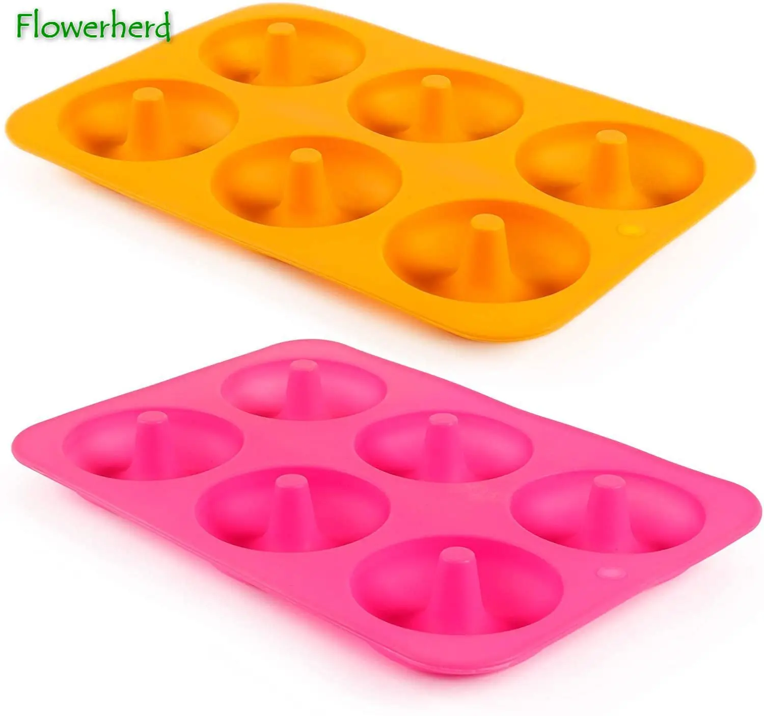 Силиконовые формы для выпечки в виде пончиков антипригарные Круглые Формы