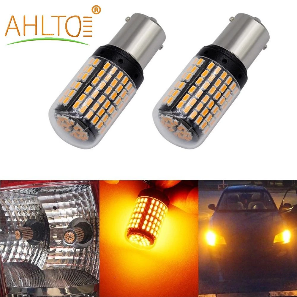 2X T20 W21W Автомобильные стоп светодиоды 144smd лампочка CanBus багажное отделение огни 1156