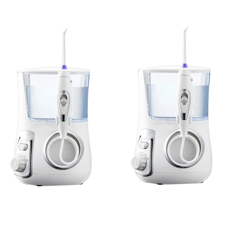 Oral Irrigator Water Pulse Flosser  Jet Teeth Cleaner Hydro Jet With 800Ml Water Tank & Nozzle Tooth Care