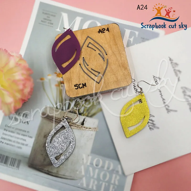 

2020 new products earrings A24 scrapbook dies Muyu cutting dies suitable for market general machines