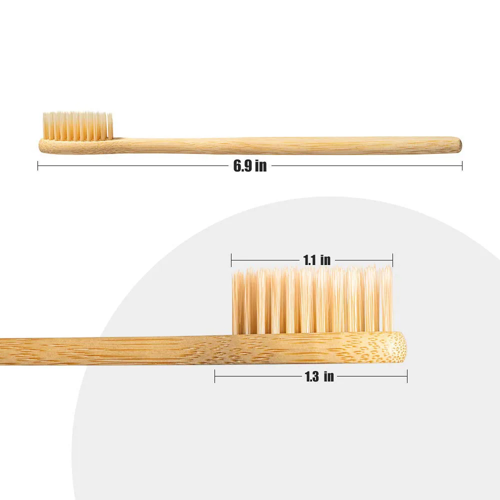 1 шт. прочная Экологически чистая бамбуковая зубная щетка мягкая щетина средней