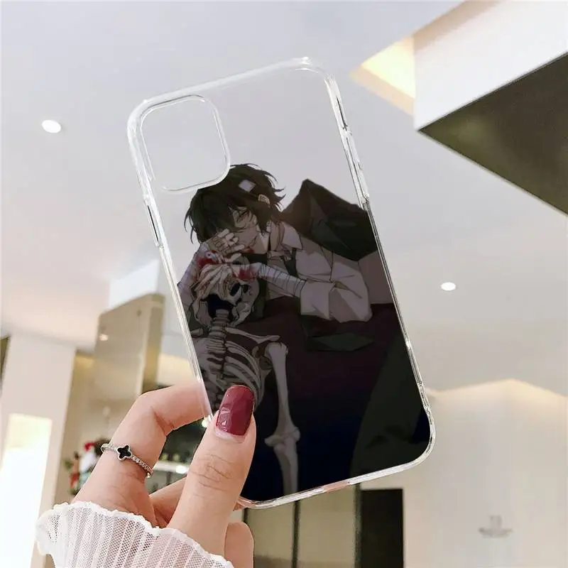 

Japan anime bungou stray Phone Case Transparent soft For iphone 5 5s 5c se 6 6s 7 8 11 12 plus mini x xs xr pro max