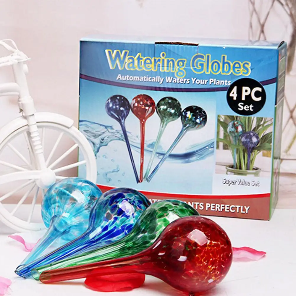 

4 pcs Novelty Automatic Watering Device Houseplant Plant Pot Ball Globe Garden Waterer Drip Irrigation